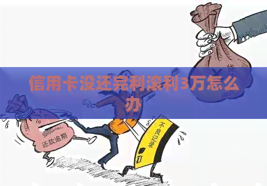 信用卡没还完利滚利3万怎么办