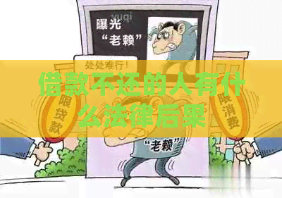 借款不还的人有什么法律后果
