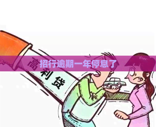招行逾期一年停息了