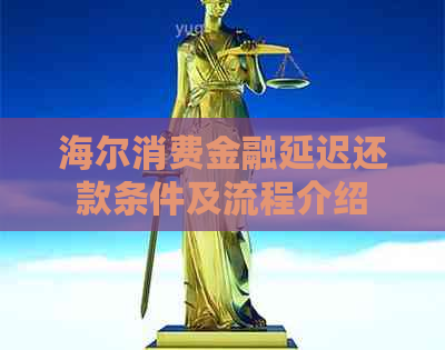 海尔消费金融延迟还款条件及流程介绍