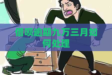 信用卡逾期九万三月如何处理
