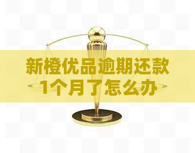 新橙优品逾期还款1个月了怎么办