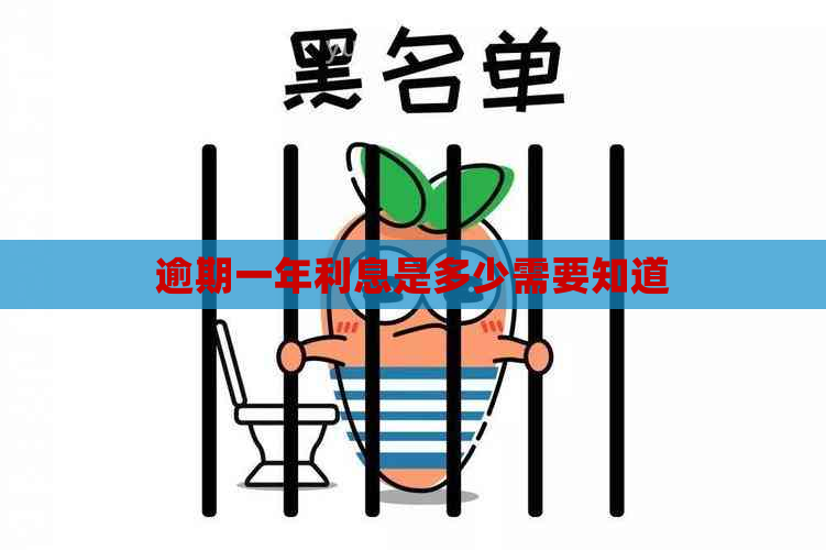 逾期一年利息是多少需要知道