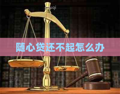随心贷还不起怎么办