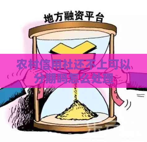 农村信用社还不上可以分期吗怎么处理