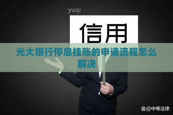 光大银行停息挂账的申请流程怎么解决