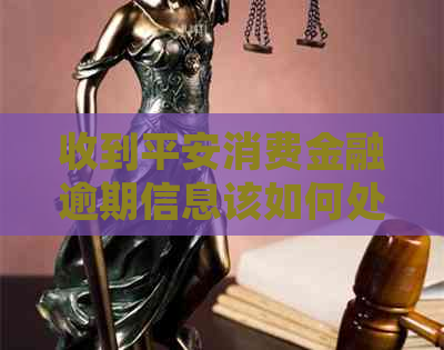 收到平安消费金融逾期信息该如何处理