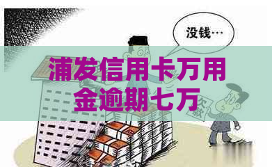 浦发信用卡万用金逾期七万