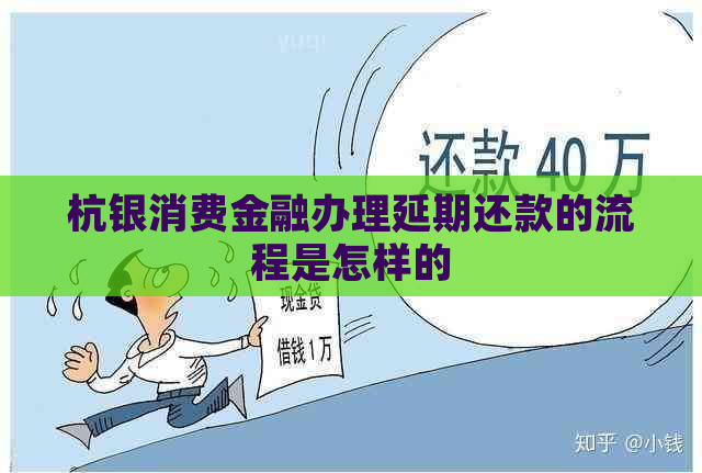 杭银消费金融办理延期还款的流程是怎样的