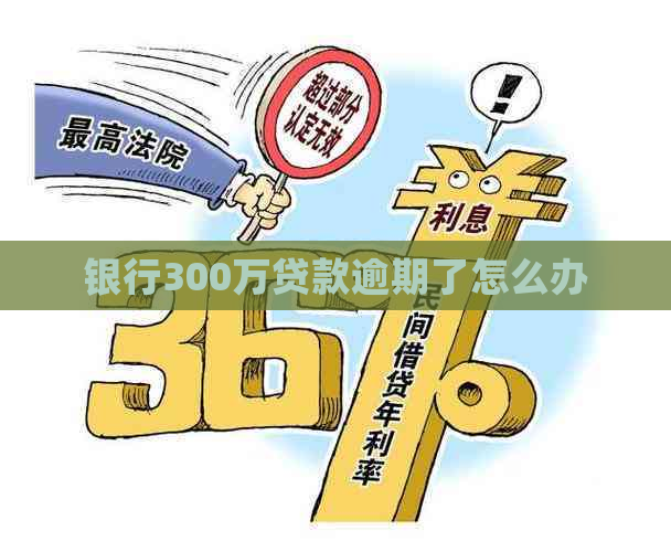 银行300万贷款逾期了怎么办