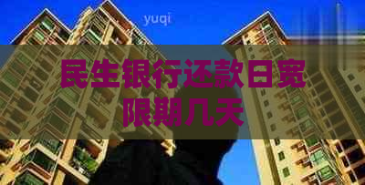 民生银行还款日宽限期几天