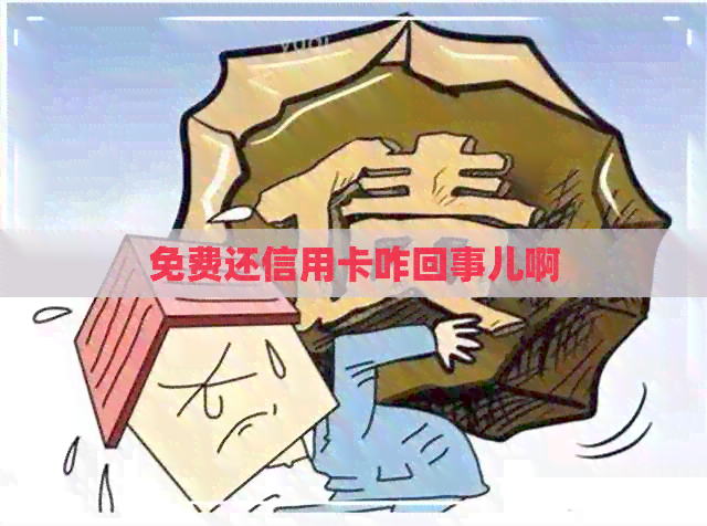 免费还信用卡咋回事儿啊