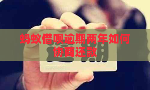 蚂蚁信用卡逾期两年如何协商还款