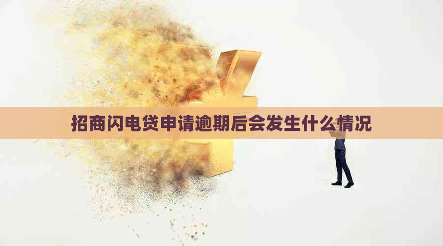 招商闪电贷申请逾期后会发生什么情况