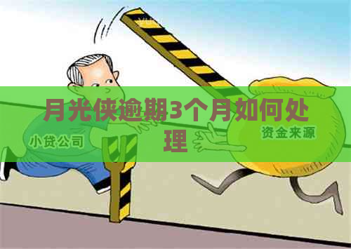 月光侠逾期3个月如何处理