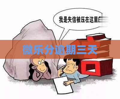 微乐分逾期三天