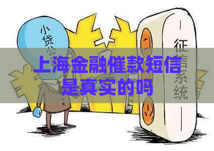 上海金融催款短信是真实的吗