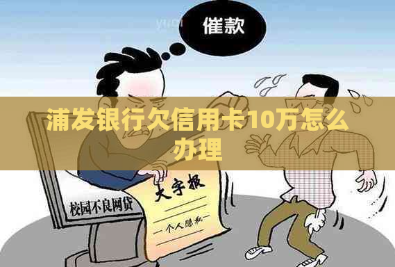 浦发银行欠信用卡10万怎么办理