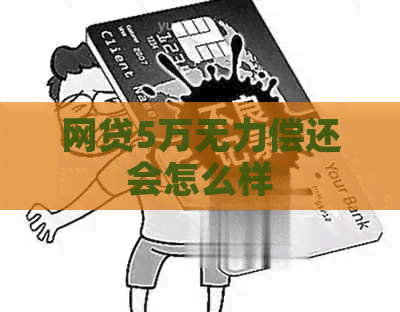 网贷5万无力偿还会怎么样