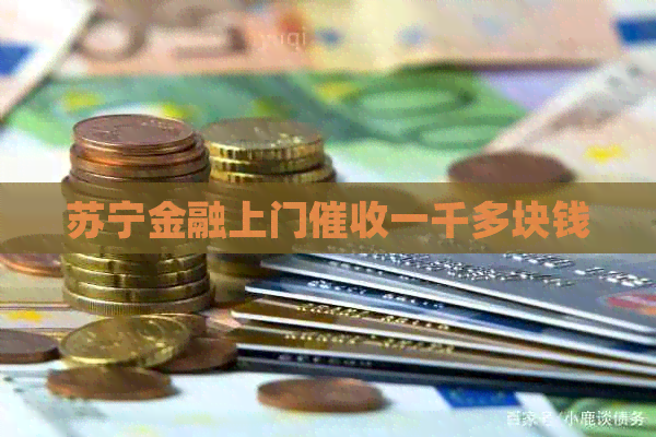 苏宁金融上门一千多块钱