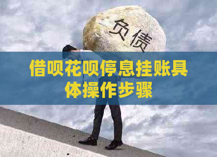 借呗花呗停息挂账具体操作步骤