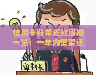 信用卡账单还款周期一览：一年内需要还几次款？如何制定合理的还款计划？