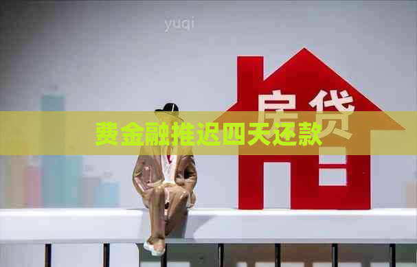费金融推迟四天还款
