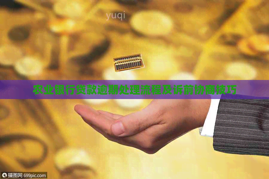 农业银行贷款逾期处理流程及诉前协商技巧