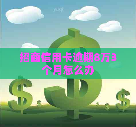 招商信用卡逾期8万3个月怎么办