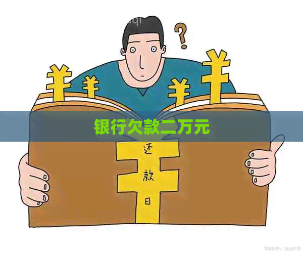 银行欠款二万元