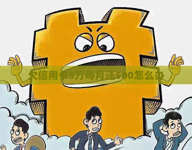 欠信用卡3万每月还500怎么办