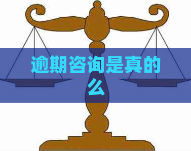 逾期咨询是真的么