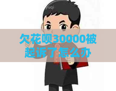 欠白条30000被起诉了怎么办