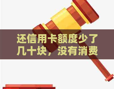 还信用卡额度少了几十块，没有消费记录和账单怎么办？