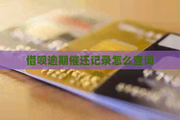 信用卡逾期催还记录怎么查询