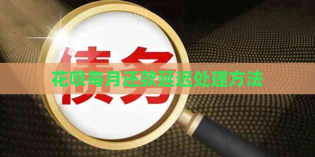 白条每月还款延迟处理方法