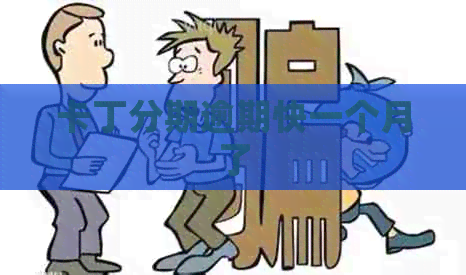 卡丁分期逾期快一个月了