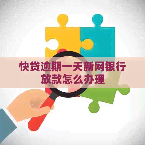 快贷逾期一天新网银行放款怎么办理