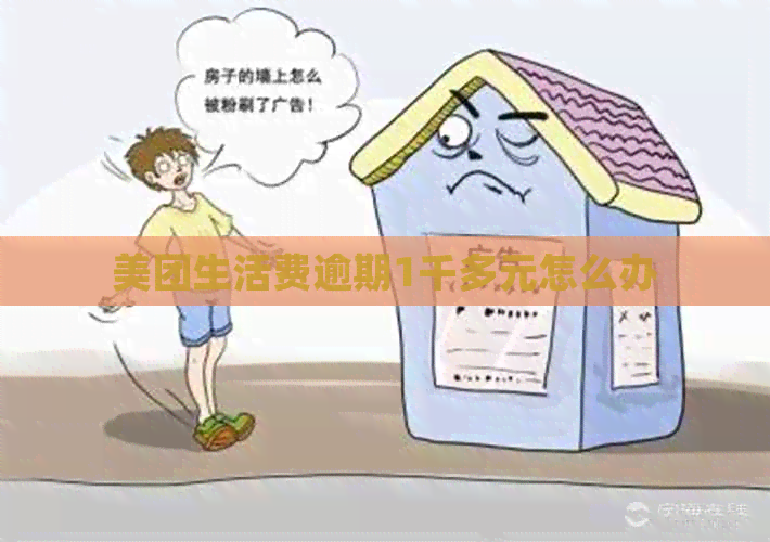 美团生活费逾期1千多元怎么办
