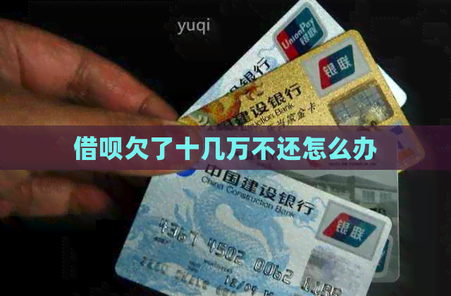 信用卡欠了十几万不还怎么办