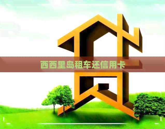 西西里岛租车还信用卡