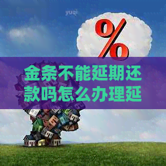 金条不能延期还款吗怎么办理延期手续