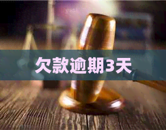 欠款逾期3天