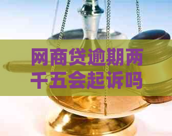 白条贷逾期两千五会起诉吗