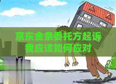 京东金条委托方起诉我应该如何应对