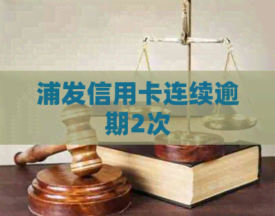 浦发信用卡连续逾期2次