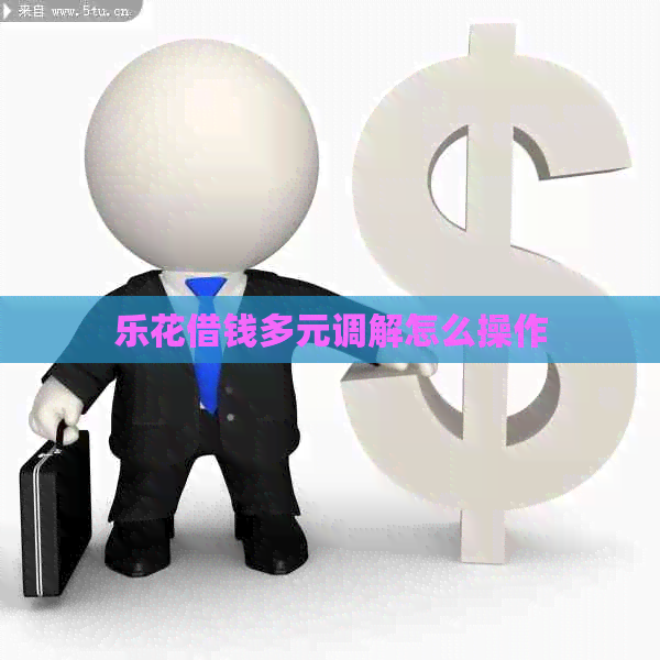 乐花借钱多元调解怎么操作