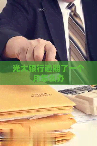 光大银行逾期了一个月怎么办