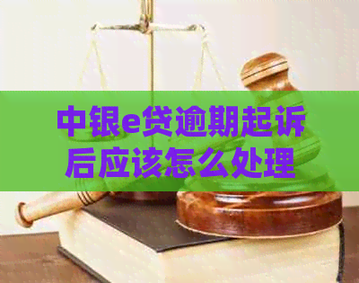 中银e贷逾期起诉后应该怎么处理
