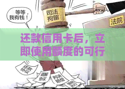 还款信用卡后，立即使用额度的可行性及注意事项